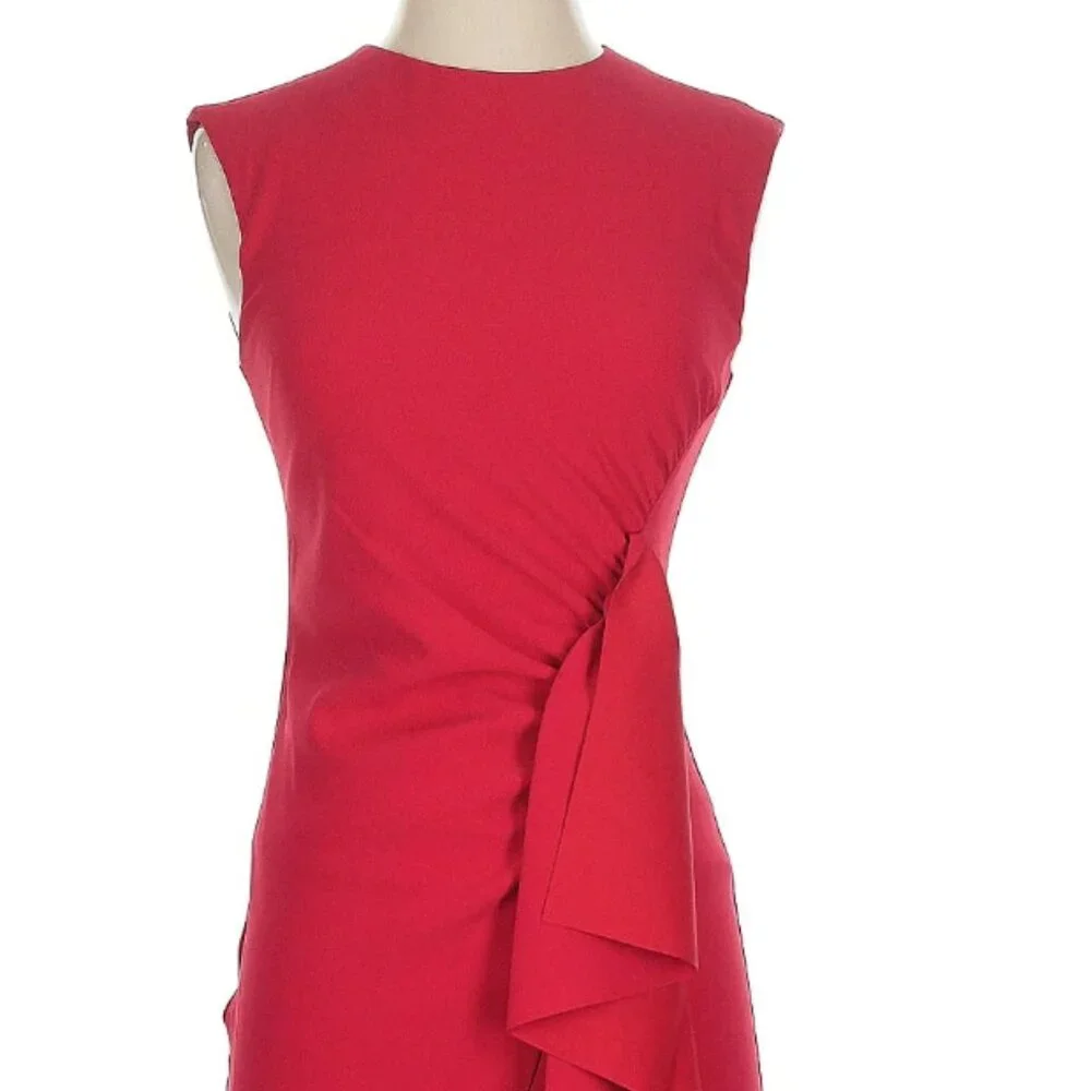 NWT PINKO Red Cocktail Dress – Size EU 38 / 6 - Picture 2 of 9